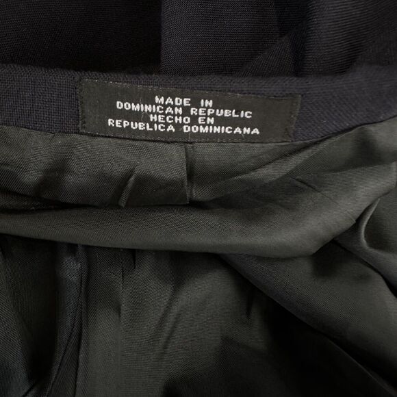 david taylor navy blue gold button blazer sport coat Size 44L - Picture 6 of 9